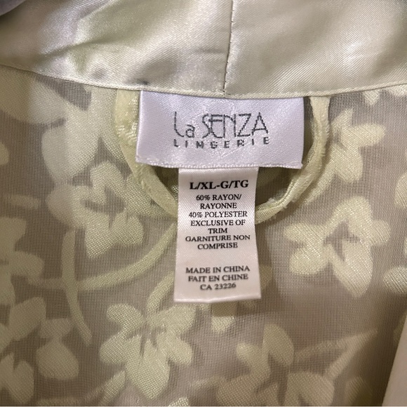 Vintage La Senza Lingerie Belted Robe and Slip dress set Sz L/XL - Picture 12 of 12